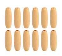 EXCEART Perles en Bois Olive Naturelles 23x8mm 100pcs Perforées Surface Lisse pour Bricolage DIY et Décoration Maison Élégante et Classique