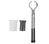 EXCEART Petit Creuset en Graphite 65ml avec Pinces à Feu Résistantes Fonte Sécurisée de L'or L'argenté en Fonderie Artisanale