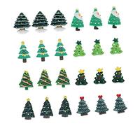 EXCEART Pièces Cabochon De Sapin De Noel Charmes De Noël à Plat Arbre De Noël Décorations Scrapbook Faisant des Charmes Cabochons De Coque De Téléphone Cabochons à Plat Résine