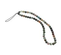 EXCEART Pierre Naturelle Cordon Détachable, Lanière pour Téléphone Portable | Bracelet Décoratif, Perles Bois et Pierre, pour Paquet et Pochette, Compatible Cartes D'identité et Mp3