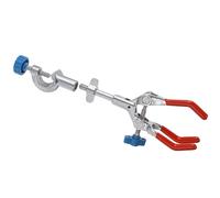 EXCEART Pince à Flacon à Trois Branches Clip de Fixation Antidérapant et Résistant la Corrosion en Acier Inoxydable et Plastique pour Expériences Chimiques en Laboratoire