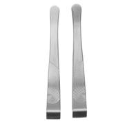 EXCEART Pince Brucelle avec Prise Ergonomique Antidérapante de Précision 2 Ensembles en Acier Inoxydable Embout Large Tigre avec Étui Transparent pour Poils du Visage et Sourcils