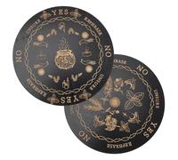 EXCEART Planche de Divination Style Vintage 2pcs en Bois Foncé Motifs Délicats Outil de Divination pour Décoration Maison et Débutants en Voyance