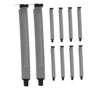 EXCEART Plaques de Recouvrement Ventilées pour Boîtier Pc, Protection Anti-poussière pour Carte Graphique, Lot de 10, Compatible Boîtiers Pc, Noir, Dissipation Thermique, Accessoires Internes