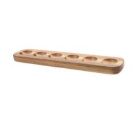 EXCEART Plateau à Œufs Bois Organisateur de Rangement pour Œufs de Poules Support Élégant Bois Massif pour Cuisine Design Simple pour Table et Comptoir