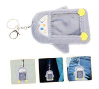 EXCEART Porte-Carte Identité Peluche Porte-clés Étui pour Carte De Bus Protecteur De Carte Bancaire Housse De Suspendue