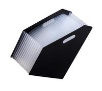 EXCEART Porte-documents extensible A4, Support télescopique multicouches en plastique, rangement dossiers pour bureau, pour magazines, fichiers et cahiers sur desktop