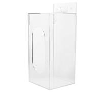 EXCEART Porte-masque Mural en Acrylique Transparent Ouverture Frontale | Boîte de Rangement Murale, Deux Trous Prépercés, Fixations Incluses, pour Masques et Fournitures
