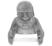 EXCEART Porte-Papier Facile D'accès Forme Statue Moai Support Mural Créatif Toilette Sculpté en Résine et Résistant la Déformation pour Rouleau de Serviette Papier la Cuisine et Salon