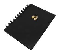 EXCEART Porte-partitions A4 Noir, Classeur de Partitions Double Côté à Feuilles Mobiles, Fermeture Sécurisée, Plastique et Papier, pour Partitions et Instruments de Musique