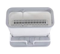 EXCEART Porte-ustensiles Cuisine en Pp 2 Compartiments et Bac de Drainage, Organisateur Pratique et Détachable pour Cuillères et Couverts, Cuisine Maison