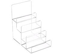 EXCEART Présentoir de Bureau en Acrylique à 4 Étages pour Portefeuilles et Lunettes, Plateau d'Exposition Stable pour Usage Domestique et Commercial