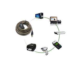 EXCEART Rallonge pour Extension de Signal USB 10m en Cuivre Câble PVC et Prolongation de Distance de Travail, pour Ordinateur et Webcam