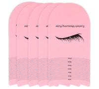 EXCEART Règles de Mesure des en Plastique Rose, Outil Précis pour Mesurer la Longueur des Extensions de Lot de 5 Accessoire Essentiel pour Outils de
