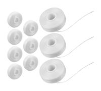 EXCEART Remplacement pour Nettoyage des Dents en Polyester Blanc 50m 10pcs Bobines Réduisant Déchets