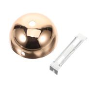 EXCEART Rosace De Plafond En Métal Doré, Plaque De Finition Demi-sphère Pour Plafonnier, Kit De Fixation Vis Pour Éclairage Suspendu, Décoration Intérieure Maison Et Bureau