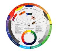 Exceart Roue de tatouage colorée ronde en papier pour sourcils, lèvres, microblading - Accessoires de maquillage permanents
