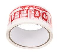 EXCEART Ruban de Signalisation Halloween en Pvc 1 Rouleau, Décoration DIY Extérieure Design Visible et Longueur Ample pour Fête de Chantier et Sécurité