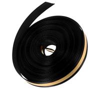 EXCEART Ruban Présent Noir et Or en Polyester 1 Rouleau pour Emballage de Fête et DIY Décoration Couronne Graduation