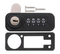 EXCEART Serrure à Combinaison Mécanique 4 Chiffres, Verrou de Casier pour Armoire Bois, Mécanisme à Came Gauche, Acier et Plastique Technique, Sécurité Renforcée pour Bureau et Domicile