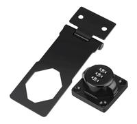 EXCEART Serrure à Combinaison Mécanique pour Armoire et Tiroir, Serrure Antivol Noir Mat Fixation par Vis, Verrou de Placard Double Ouverture, Cadenas pour Casier Sécurisé pour Adultes,