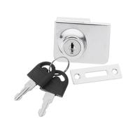 EXCEART Serrure pour Porte Vitrine Verre avec Clé Verrouillage Sécurisé pour Armoires Casier et Installation Facile et Rapide sur Portes Verre Sécurité pour Vos de Rangement