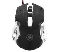 EXCEART Souris De Jeu Ergonomique Filaire LED RGB X9 pour Gamer Pc Bureau Maison, Dpi Réglable, Conception Confortable Adaptée à La Paume, Souris Rétroéclairée Noire Multicolore