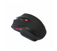 EXCEART Souris sans Fil Gamer Optique 2.4Ghz USB 6 Boutons, Noir, Raccourcis pour Pc de Bureau et Portable