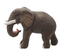 EXCEART Statue D'éléphant en Bois Sculpté À La Main Sculpture D'éléphant en Bois Art Feng Shui Figure D'éléphant Décoration Artisanale pour Le Bureau À Domicile