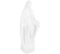 EXCEART Statue Vierge en Résine Délicate Blanche pour Décoration de Bibliothèque ou Cheminée, Ornement Religieux Artisanal Élégant