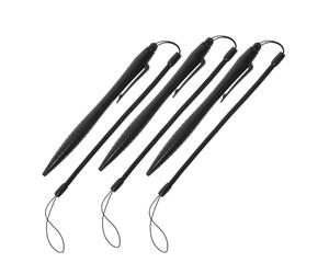 EXCEART Stylet Tactile Résistif Noir 3 Pièces avec Lanière Élastique Anti-Perte pour Dessiner et Écrire sur Écran Tactile avec Écriture Fluide en Abs