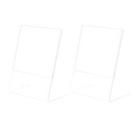 EXCEART Support D'affichage Photo Mariages en Acrylique Transparent 2pcs Base Stable et Lisse pour Bureau et Salons Professionnels