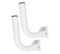 EXCEART Support D'antenne Extérieure et Fer Blanc 2 Pièces Installation Facile Support Stable Perche D'extension pour Montage Mural en Zones Ouvertes