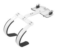 EXCEART Support de Caisse Claire Facile à Monter et Transporter Réglable en Alliage D'aluminium avec Sangle D'épaule Blanche pour Percussion Marchante