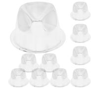 EXCEART Support de chapeau de table 10pcs, support de présentation de chapeau transparent en PVC pour chapeaux de cowboy, 22,1 x 20 x 12 cm
