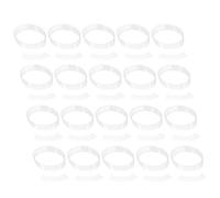 EXCEART Support De Collier De Chemise 200Pcs Chemise Col de Chemise Support de Chirive Col Chemise Col Collier Bande Collier Séquence Collier Os pour Hommes Femmes Bandes De Collier en Plastique