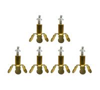 EXCEART Support de Mèche en Cuivre à Trois Pieds Usage Longue Durée 6 Pièces Design Simple et Ornement Artistique pour Lampe à Huile pour Banquets et Temples Bouddhistes
