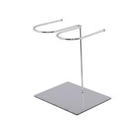 EXCEART Support de Présentation en Acier Inoxydable Argenté pour Bottes Étagère à Bottes Simple et Résistante, pour Magasin et Usage Intérieur