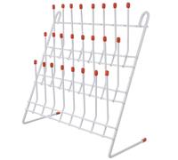 EXCEART Support de Séchage pour Tubes à Essai Métal Positions Égouttoir de Laboratoire pour Verrerie et Pratique pour Séchage de Bécher et Tubes de Chimie