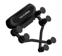 EXCEART Support de Téléphone Portable pour Voiture Noir en Plastique Fixation Robuste et Facile à Attacher, pour Aération de Voiture et Navigation