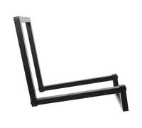 EXCEART Support pour Vinyles Design Stable et Équilibré et Base Élargie Compartiments Superposés en Fer Noir pour Bureau ou Espaces D'écoute Variés