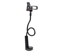 EXCEART Support Téléphone Mobile Clip Réglable pour Bureau Et Lit Pied Stable avec Base Antidérapante Fixation Solide pour Smartphone Et Tablette