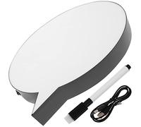 EXCEART Tableau à Effacer à Sec Led Avec Support Tableau Lumineux Pour Messages Personnalisés Décoration Pour Chambre Bureau Et Événements Outil Pour Annonces Et Notes