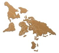 EXCEART Tableau Mémo en Liège Carte du Monde Autocollant pour Espace Éducatif et Bureau Surface Pratique et Matériau Liège Résistant