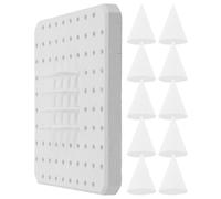 EXCEART Tapis Réfractaire Céramique pour Poterie Résistant Haute Température avec Supports et Clous Côniques Outils pour Four de Céramique Kit Réutilisable pour Atelier et Argile