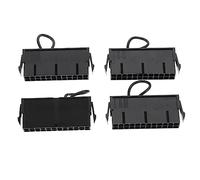 EXCEART Testeur d'alimentation ATX Outil de Pontage Démarreur d'alimentation 24Pin pour Pc et Test de Systèmes Compatible 20/24 Broches Matériau ABS Solide 4 Pièces