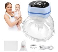 EXCEART Tire-lait Portable, Extracteur de Lait Électrique Mains Libres, en Silicone, Silencieux, Facile à Laver, Design Portable pour L’allaitement
