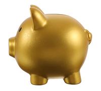 EXCEART Tirelire Forme De Cochon Vinyle Petite Tirelire Dorée pour Décor De Chambre Design Et Attrayant