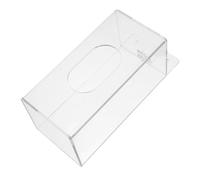 EXCEART Transparent Distributeur Mural Couvercle de Moufles en Acrylique | Boîte Rectangulaire à Compartiment Unique, Façade Ouverte, Fixation par Bandes Adhésives ou Vis, Accès Organisé