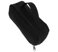 EXCEART Trousse Noire Zippée Poignée, Grosse Capacité pour Lycée et École | Oxford Noir, Rangement Multifonction, Fermeture Fluide, Format Portable, pour Filles Adolescentes